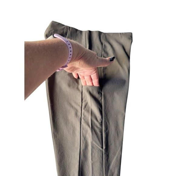 Athleta Pants Womens Sz 2 Dark Gray Utility Slim Leg Split Hem Pants Athleisure - Picture 10 of 12